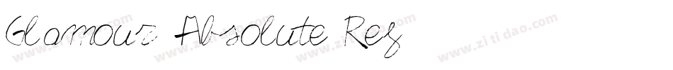 Glamour Absolute Reg字体转换